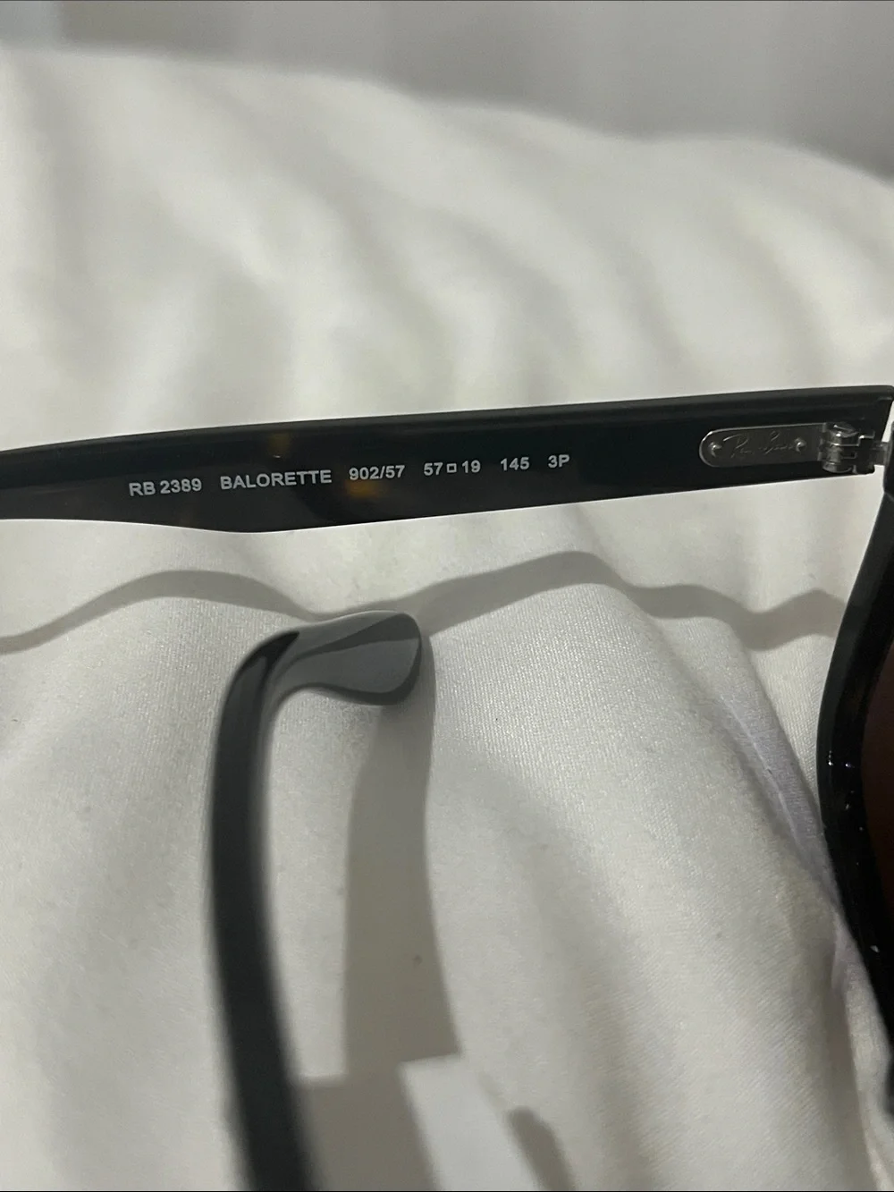 RAY BAN RB2389 902 57 Brown Polarized Unisex 60 mm Sunglasses Authentic